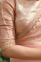 LIGHT PINK BORDER SAREE