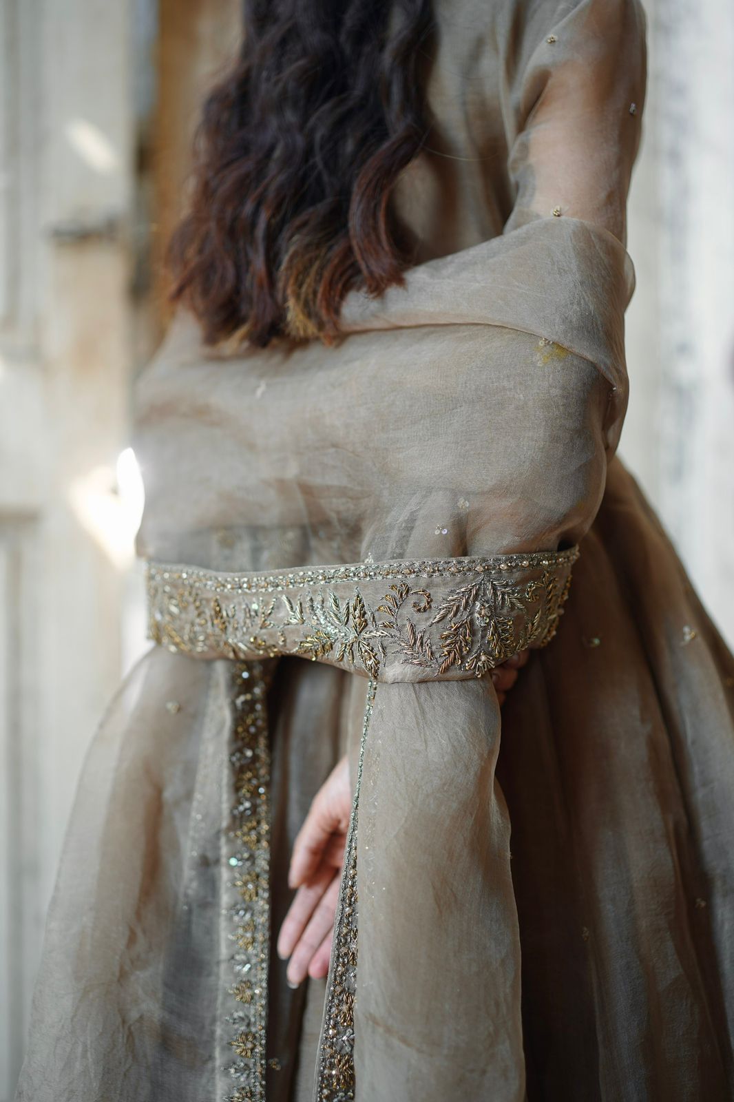 ZEBAISH E ZAMANA ( CHAMPANGE DRESS )