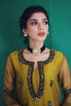 MUSTARD GREEN DRESS