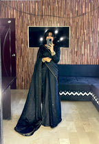 MAYON SILK SAREE IN BLACK