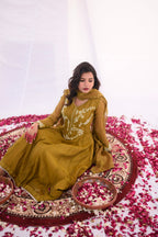 MEETHI EID'24 ( OLIVE GREEN PISHWAS )