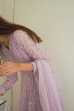 LAVENDER CHIKEN KARI DRESS