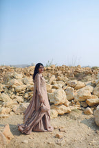 FAWN COTTON SILK DRESS