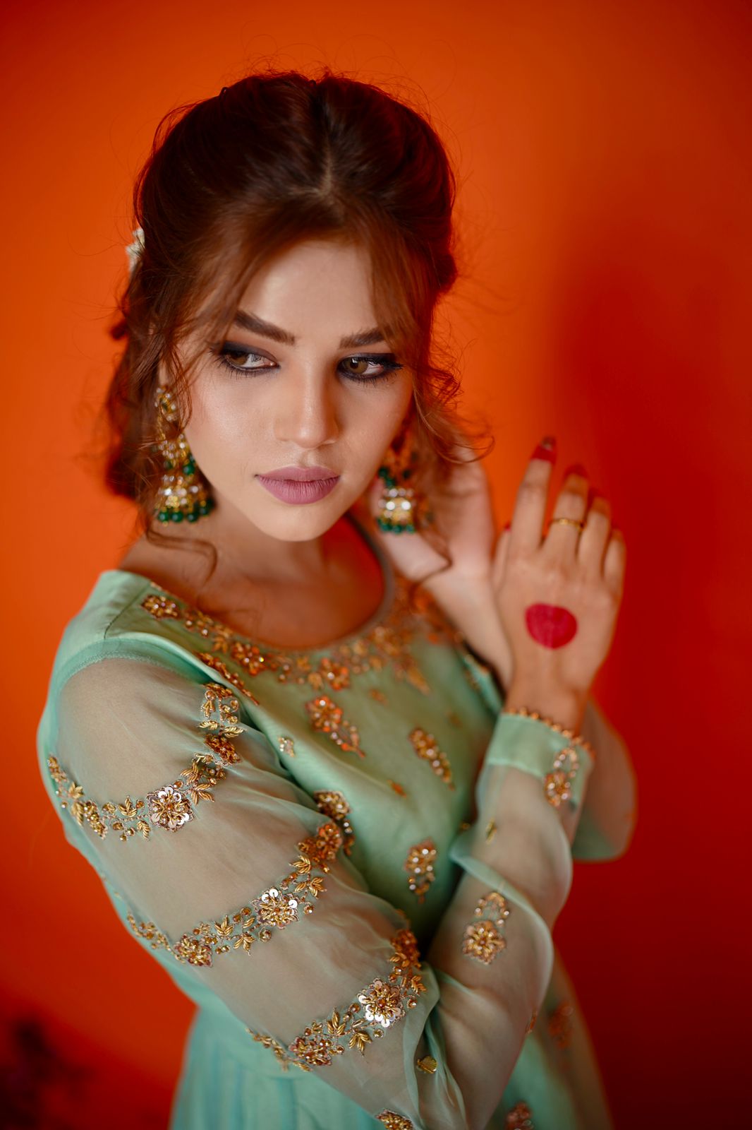 EID COLLECTION'23 ( CR SEA GREEN PISHWAS )