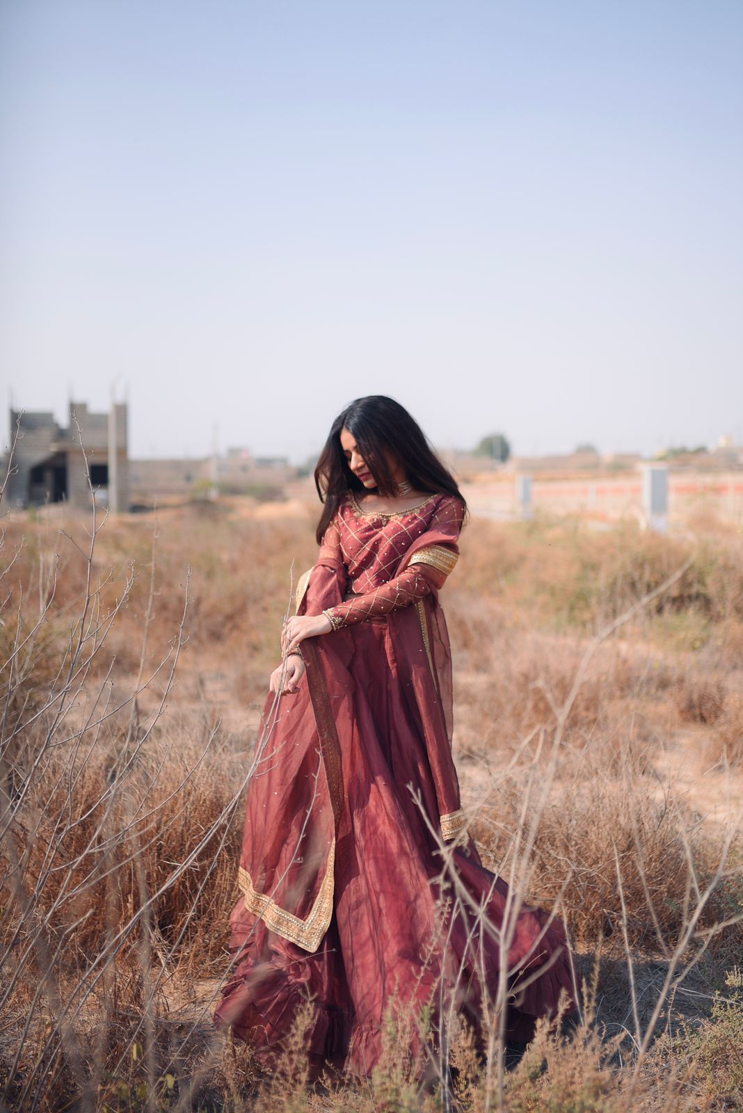 TEA PINK LEHANGA CHOLI