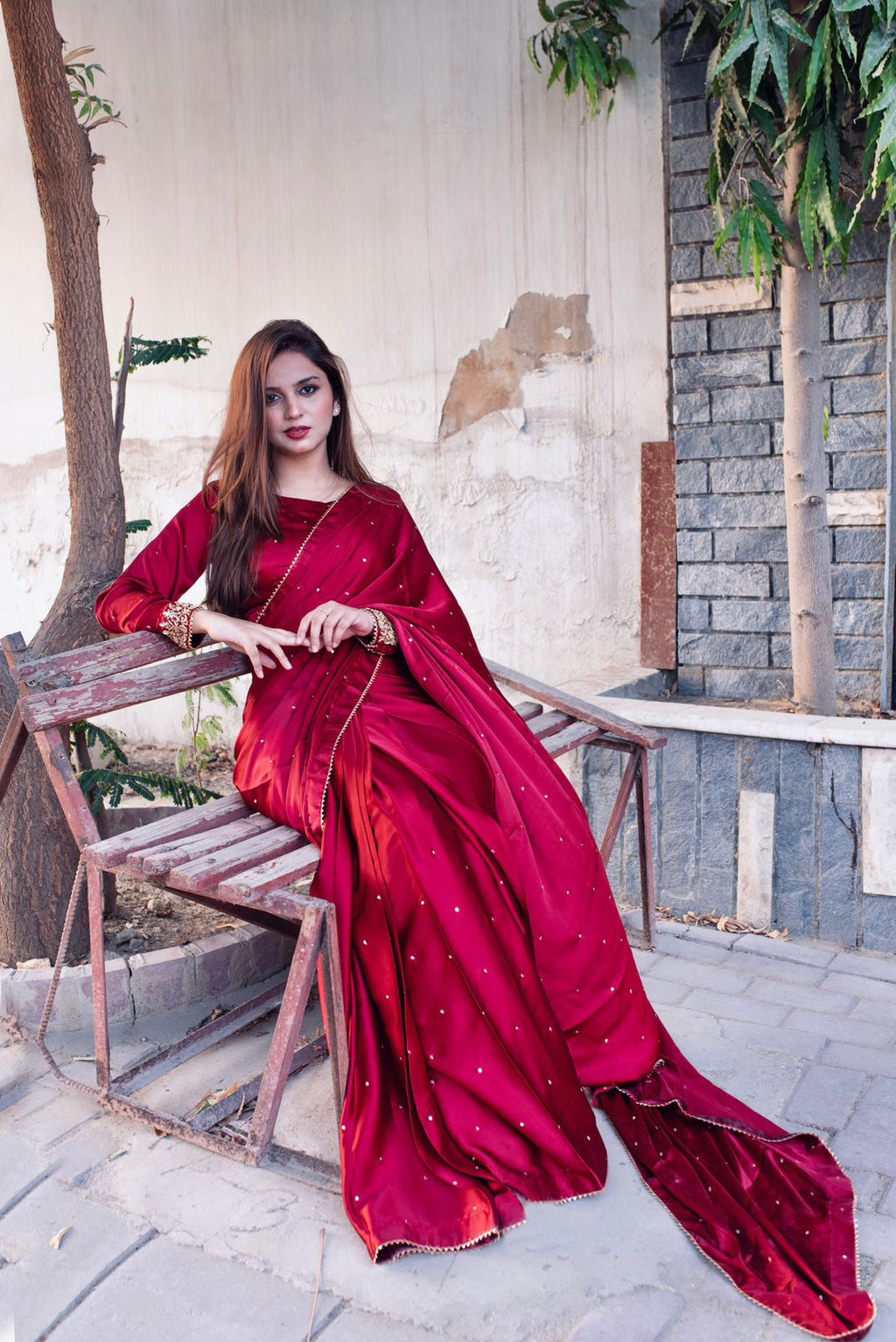 MAYON SILK SAREE IN MAROON