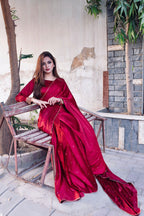 MAYON SILK SAREE IN MAROON
