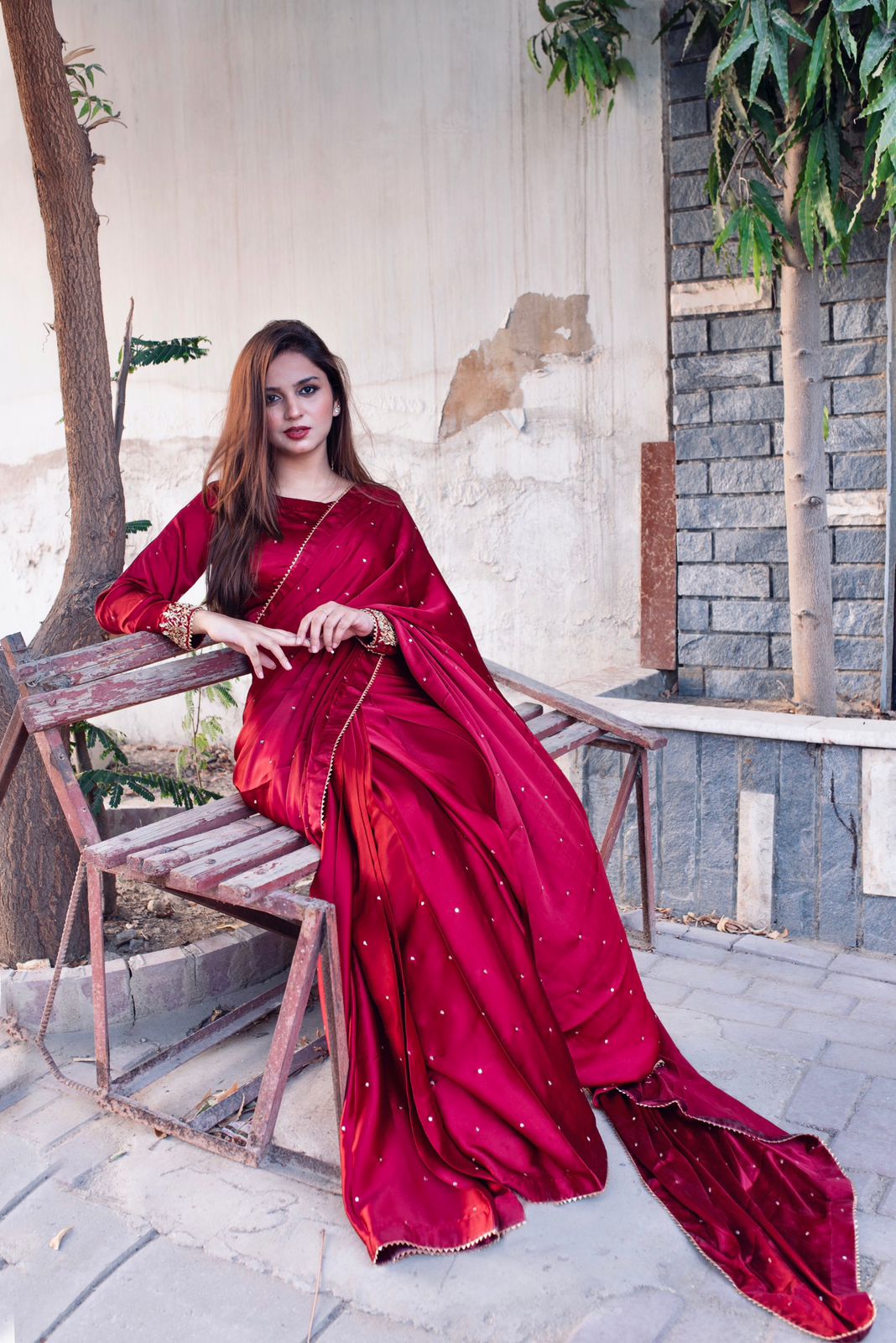 MAYON SILK SAREE IN MAROON