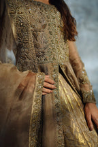 ZEBAISH E ZAMANA ( CHAMPANGE DRESS )