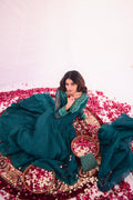 MEETHI EID '24 ( DARK SEAGREEN EMBRIODERED DRESS )