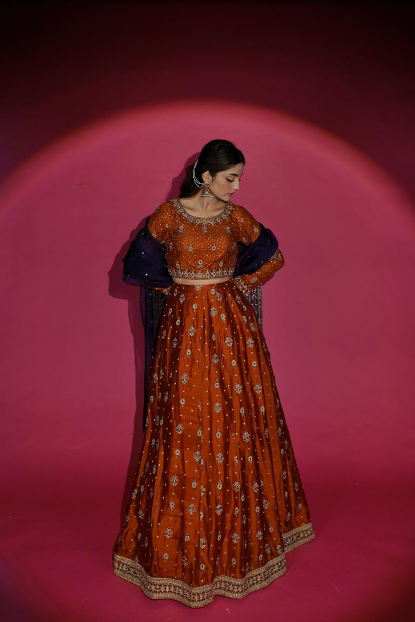 SHEHNAIYAN'24 (MEHANDI RUST LEHANGA )