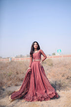 TEA PINK LEHANGA CHOLI