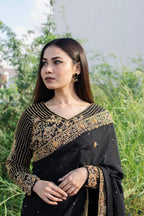 BLACK FESTIVE WEAR SAREE