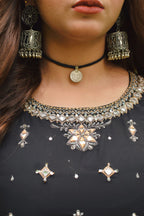 BLACK GEORGETTE PISHWAS
