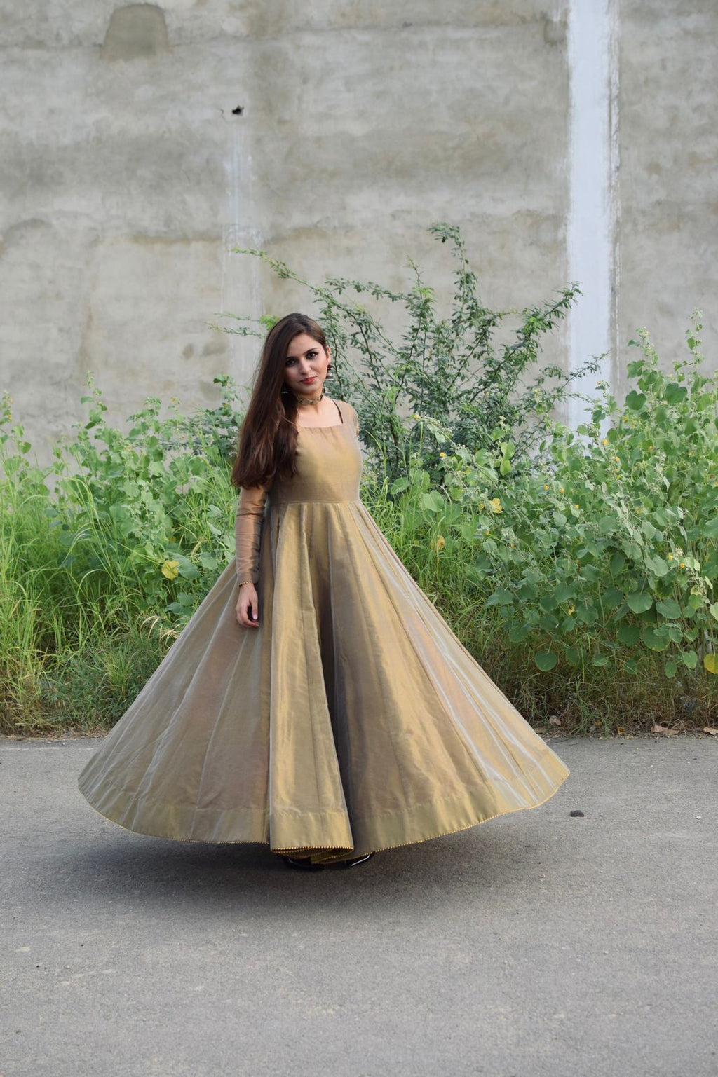 BRONZE LAMA DRESS