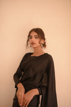 BLACK SILK SAREE