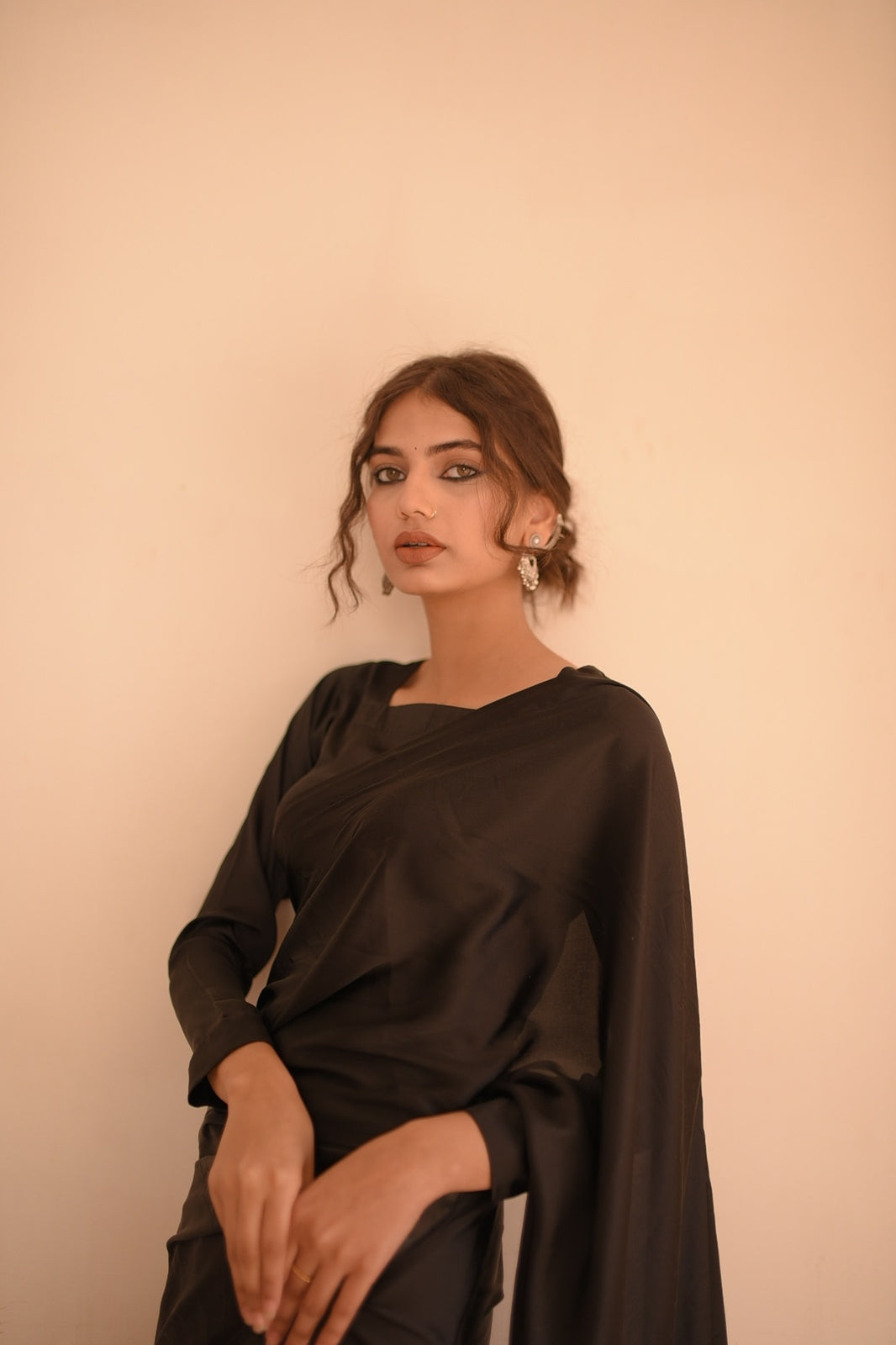 BLACK SILK SAREE