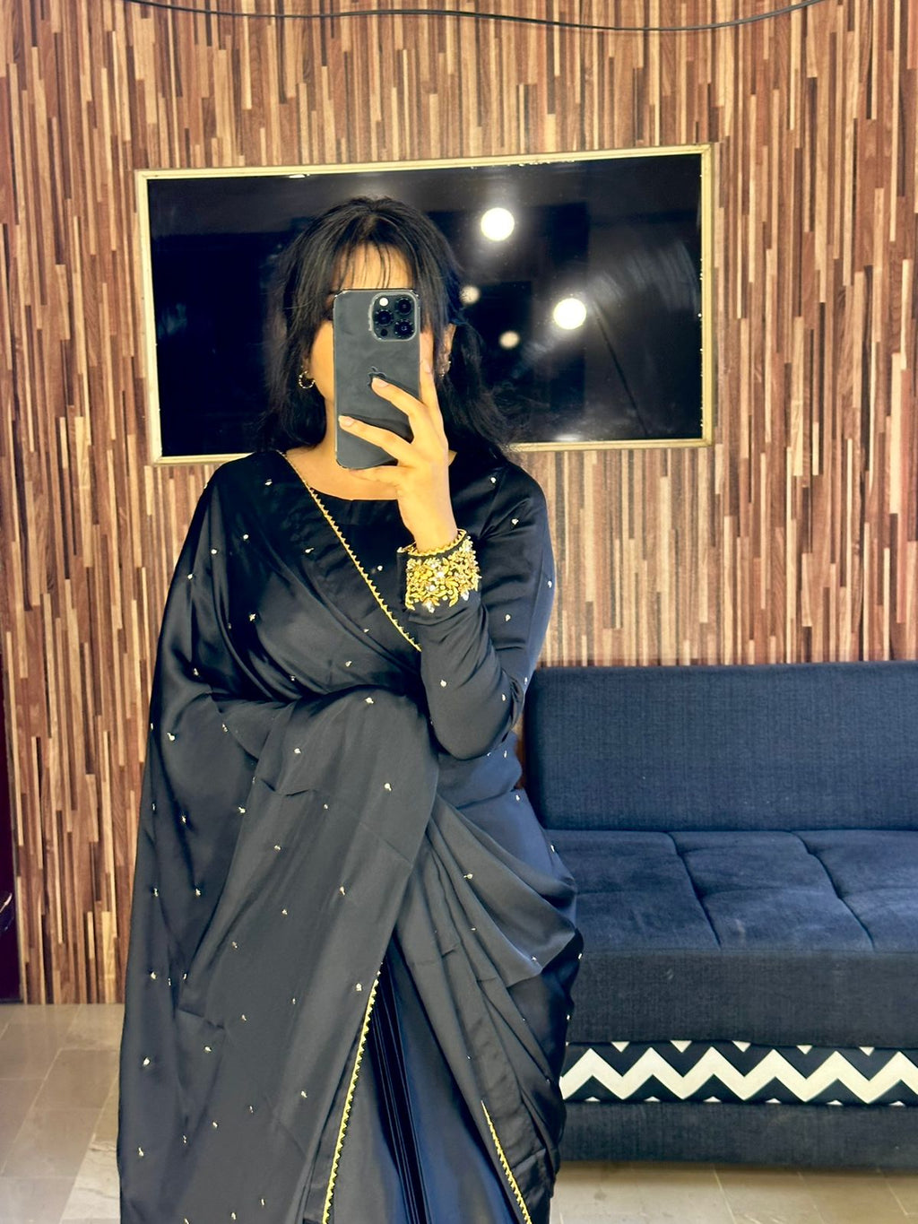 MAYON SILK SAREE IN BLACK