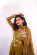 MEETHI EID'24 ( OLIVE GREEN PISHWAS )