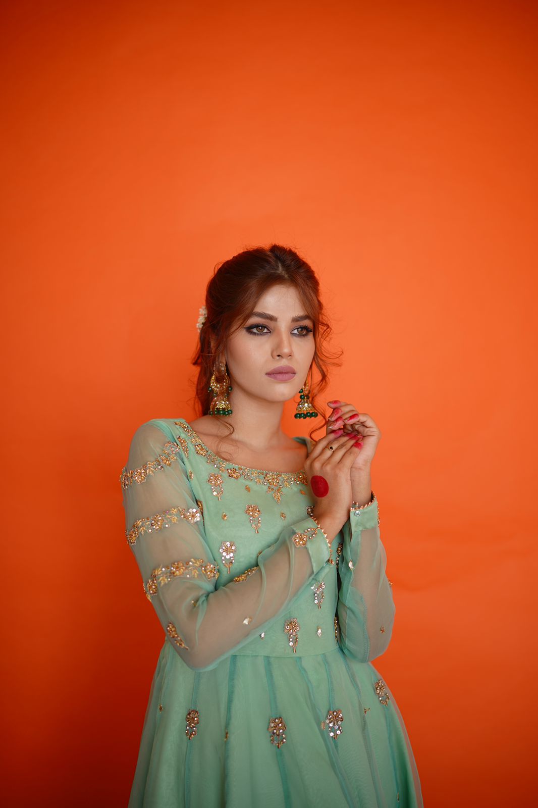 EID COLLECTION'23 ( CR SEA GREEN PISHWAS )
