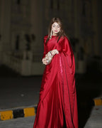 MAROON SILK SAREE