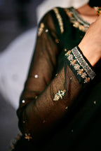 BAGHBAAN (GREEN LEHANGA DRESS)