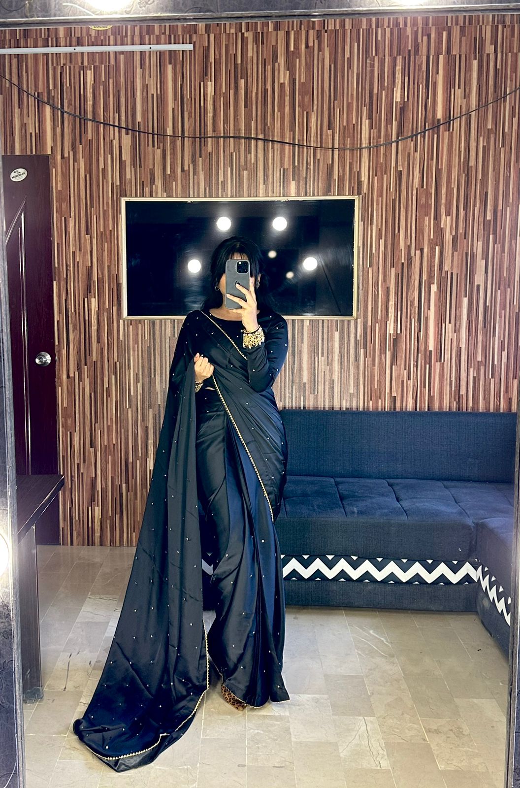 MAYON SILK SAREE IN BLACK