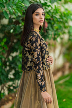 BRONZE LAMA KOTI DRESS