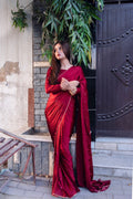 MAYON SILK SAREE IN MAROON