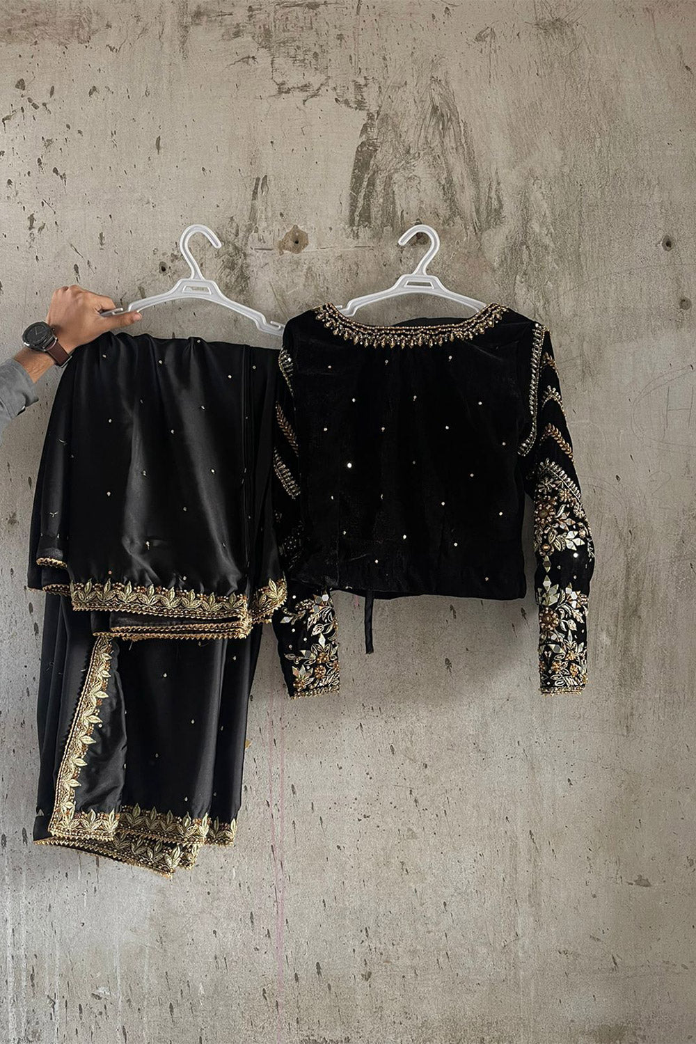 LAMA BLACK SAREE