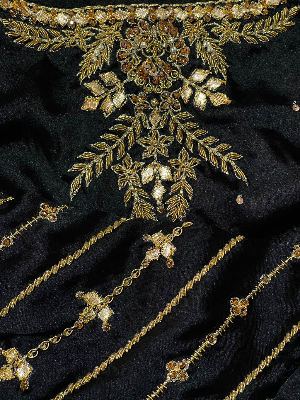 GOTTA WORK SILK SAREE IN BLACK