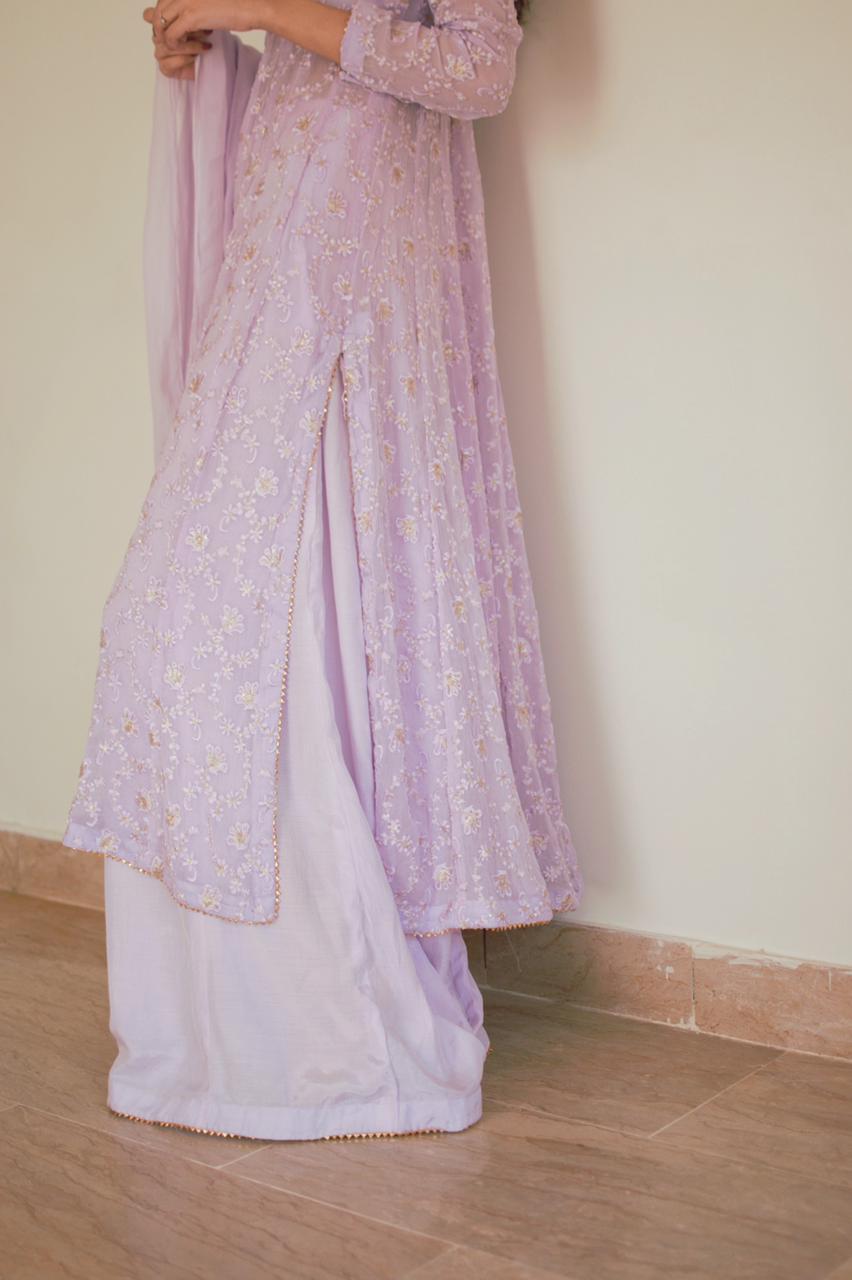 LAVENDER CHIKEN KARI DRESS