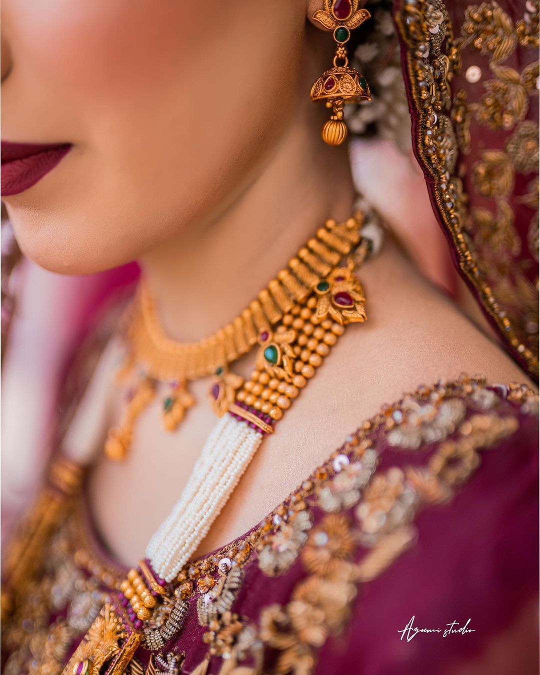 BURGUNDY BRIDAL DRESS