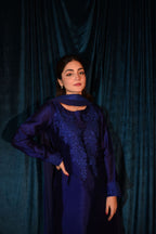 RAW SILK COLLECTION ‘25 ROYAL BLUE SHALWAR KAMEEZ