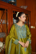 Ashnah Collection'25 ( Lime green dress )