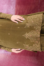 FESTIVE'25 ( MEHANDI GREEN FARSHI )