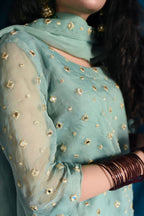 SKY BLUE FARSHI SHALWAR