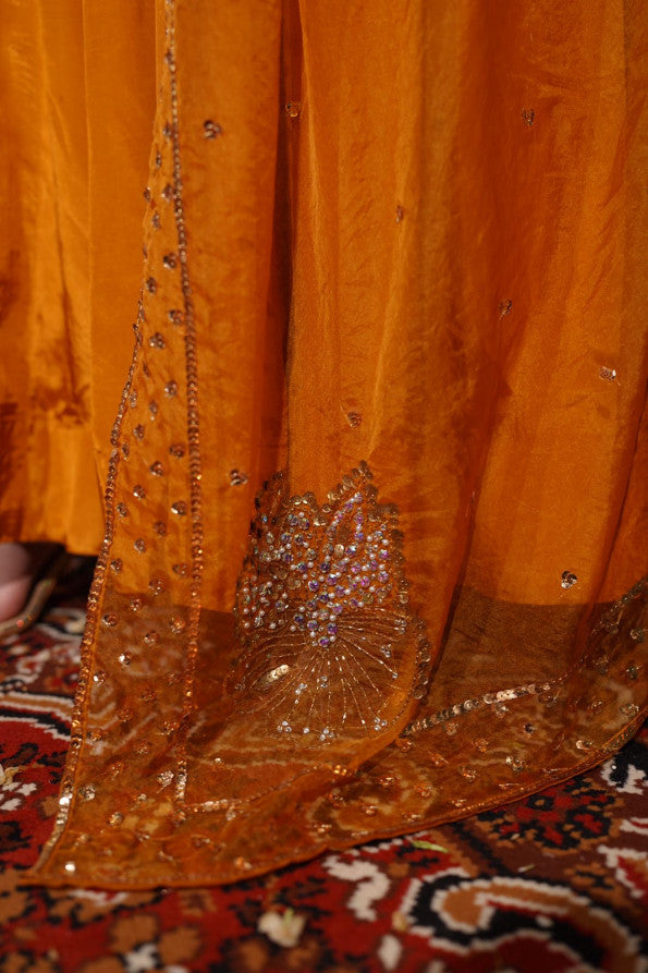 PHOOL COLLECTION '25 MUSTARD DRESS