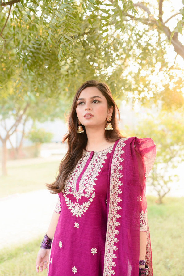 PATILA DRESS PINK  WHITE SHALWAR KAMEEZ
