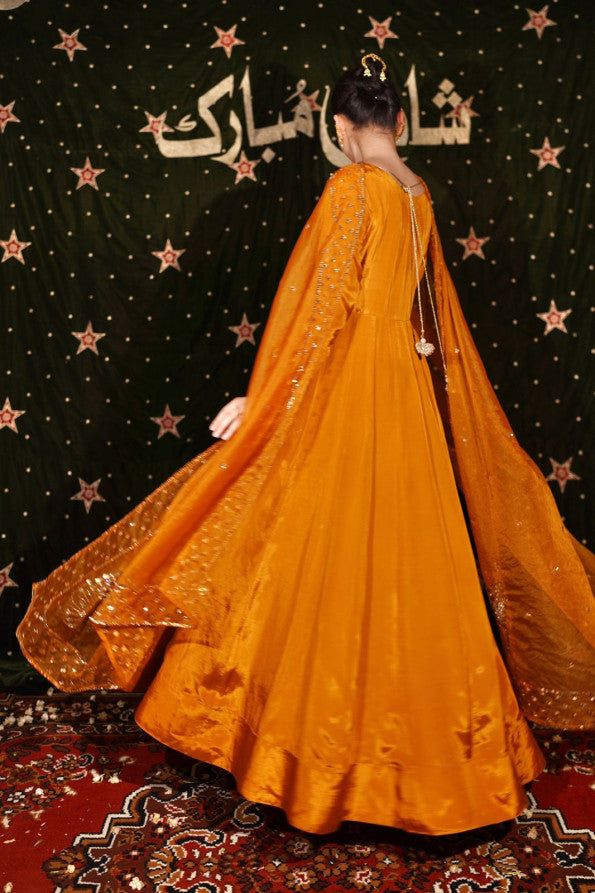 PHOOL COLLECTION '25 MUSTARD DRESS