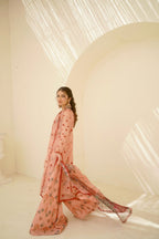 EID COLLECTION'25 ( PINK PRINTED DRESS )