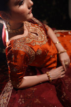 PHOOL COLLECTION ‘25 ( RUST LONG SHIRT DRESS)