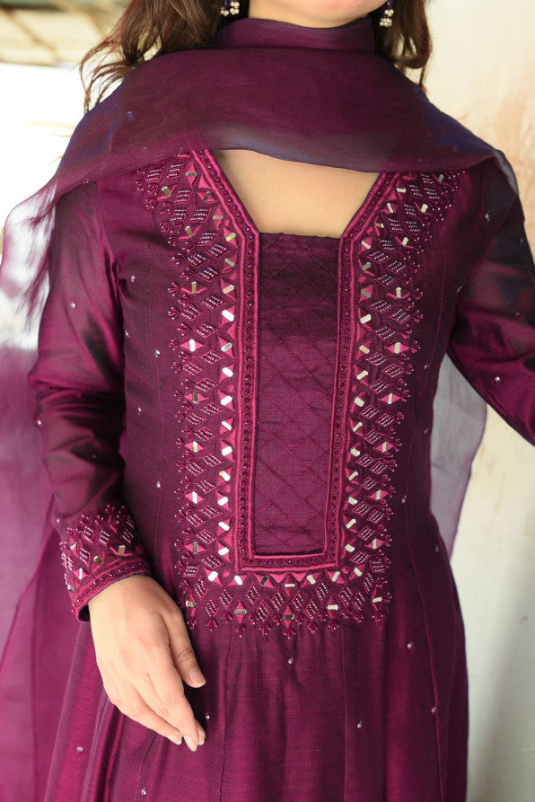 BURGUNDY KATDANA PISHWAS