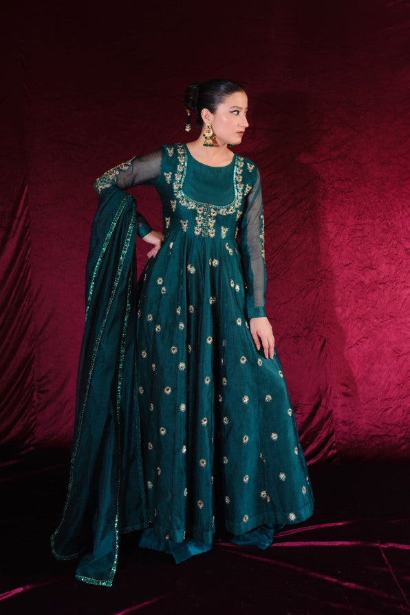 EXCLUSIVE COLLECTION ( SEAGREEN ANARKALI )