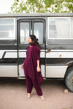 AKS (Burgundy Shalwar kameez )