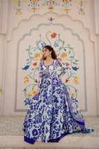 EID COLLECTION'25 ( BLUE ANARKALI )