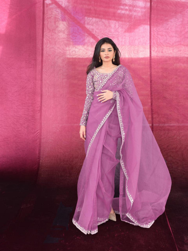FESTIVE'25 ( LILAC SAREE )