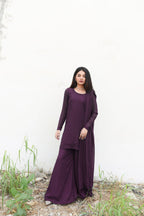KS By Amna Ismail ( JAMNI PLAZO DRESS)