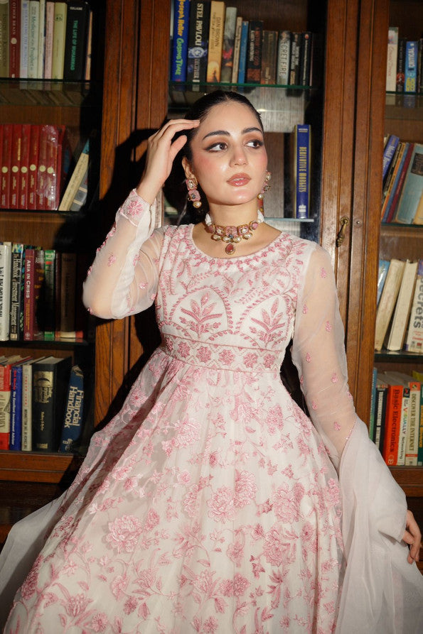 Ashnah Collection’25 ( White pink dress )