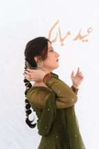 MEETHI EID'26 ( MEHANDI GREEN DRESS )